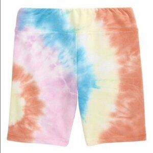 NEW Nordstrom Freshman Girls Spectrum Tie Dye Bike Short Size Large 12-14 Hippie